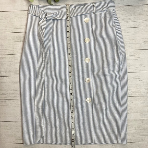 Talbots Seersucker Pencil Skirt. - Picture 10 of 13